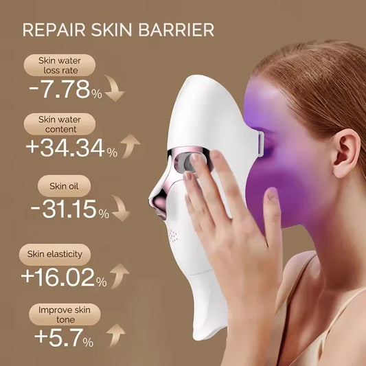 Wireless 7-Color LED Face & Neck Light Therapy Mask