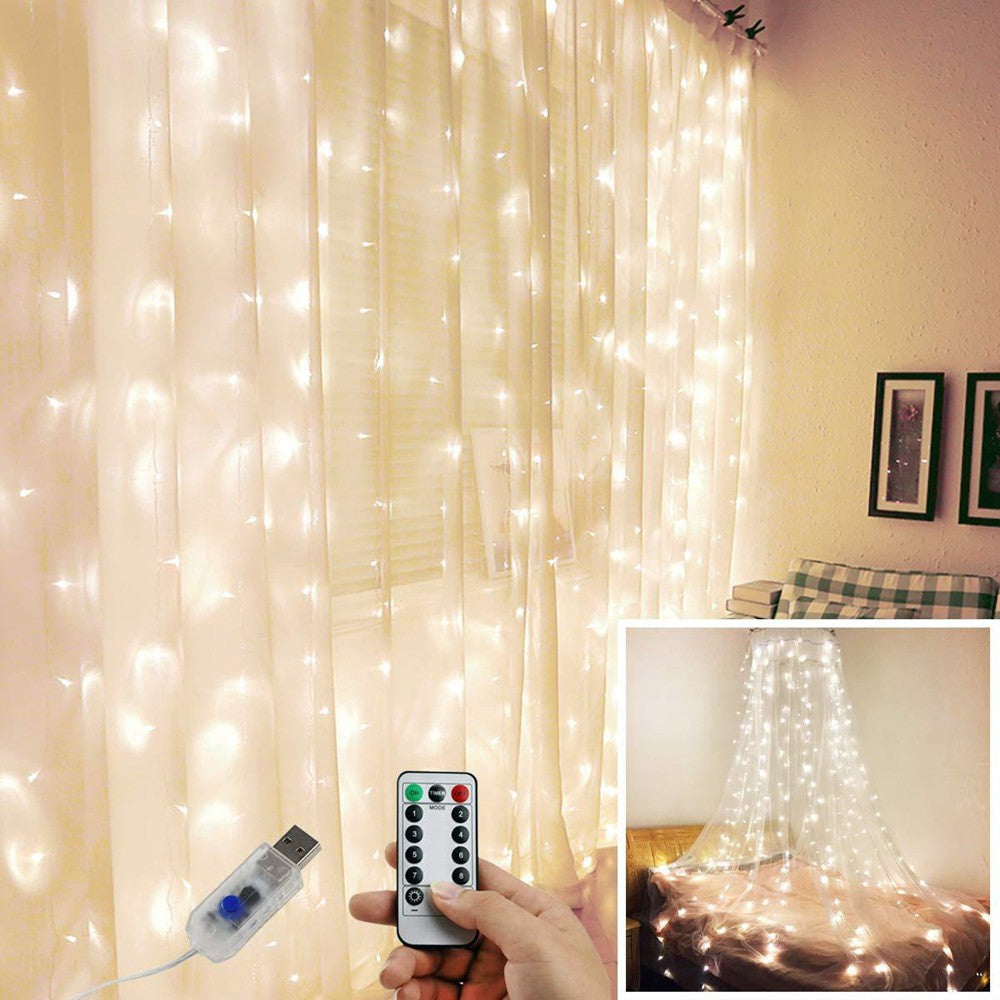 IcicleGlow Curtain Lights – Highlights icicle shape + glow effect