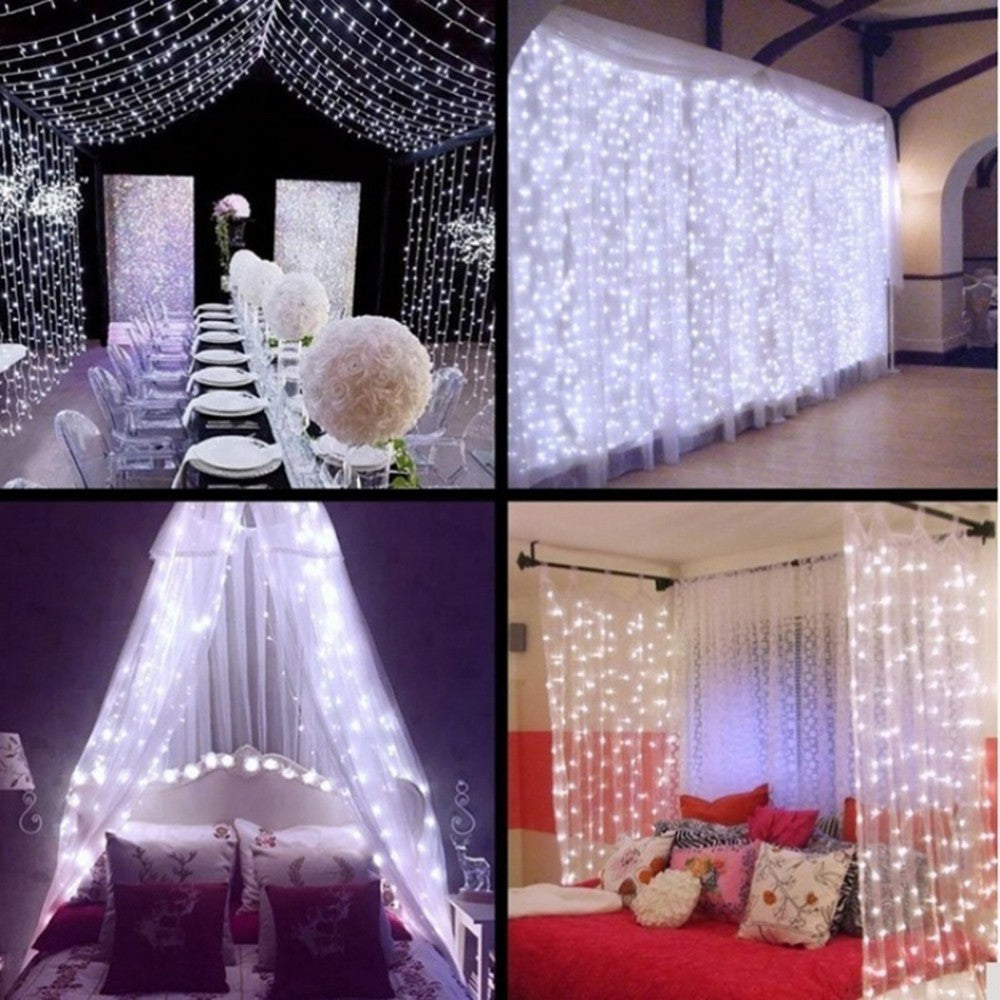 IcicleGlow Curtain Lights – Highlights icicle shape + glow effect