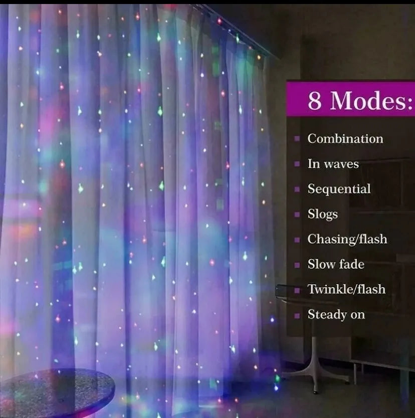 IcicleGlow Curtain Lights – Highlights icicle shape + glow effect