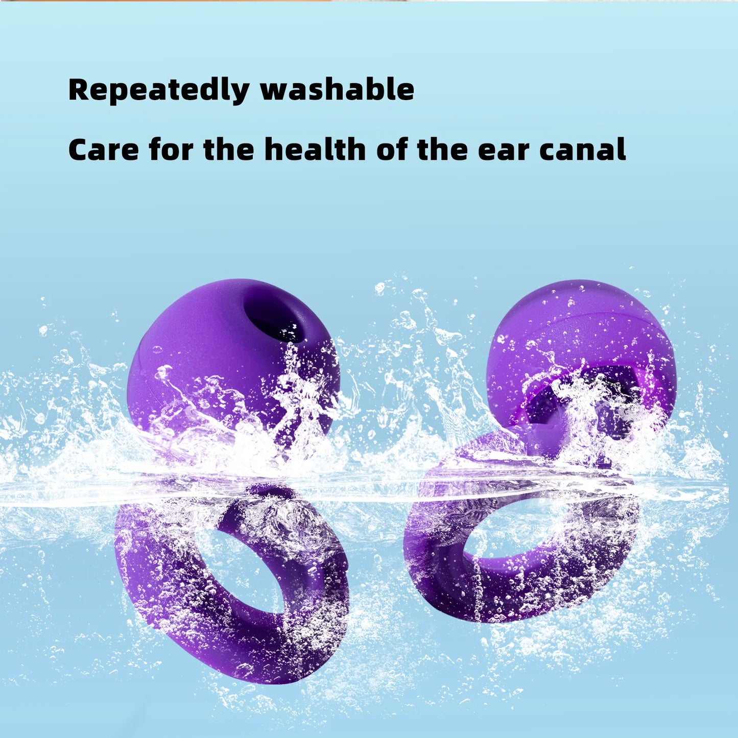 AquaSilent Earplugs - Combines waterproof + silent features